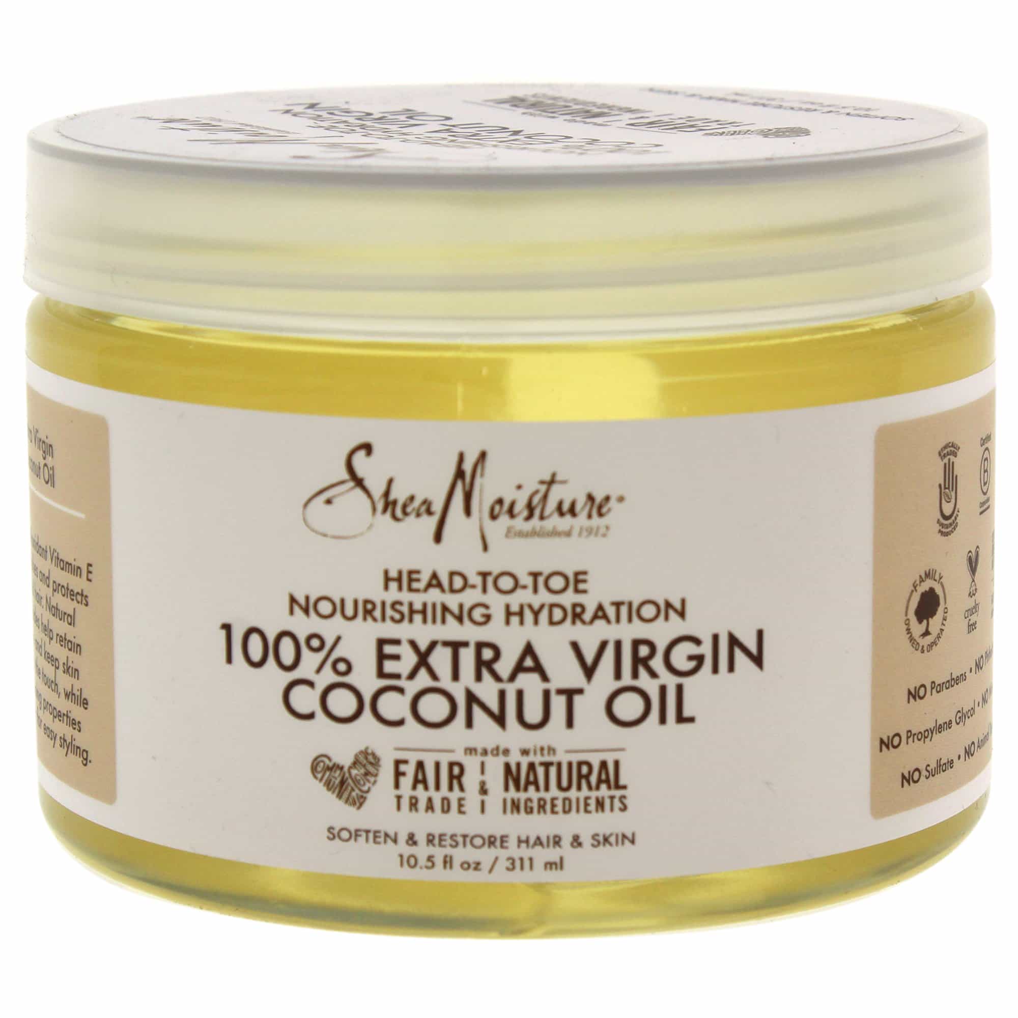 Shea Moisture 100% Extra Virgin Coconut Oil 10.5oz By Malik Beauty