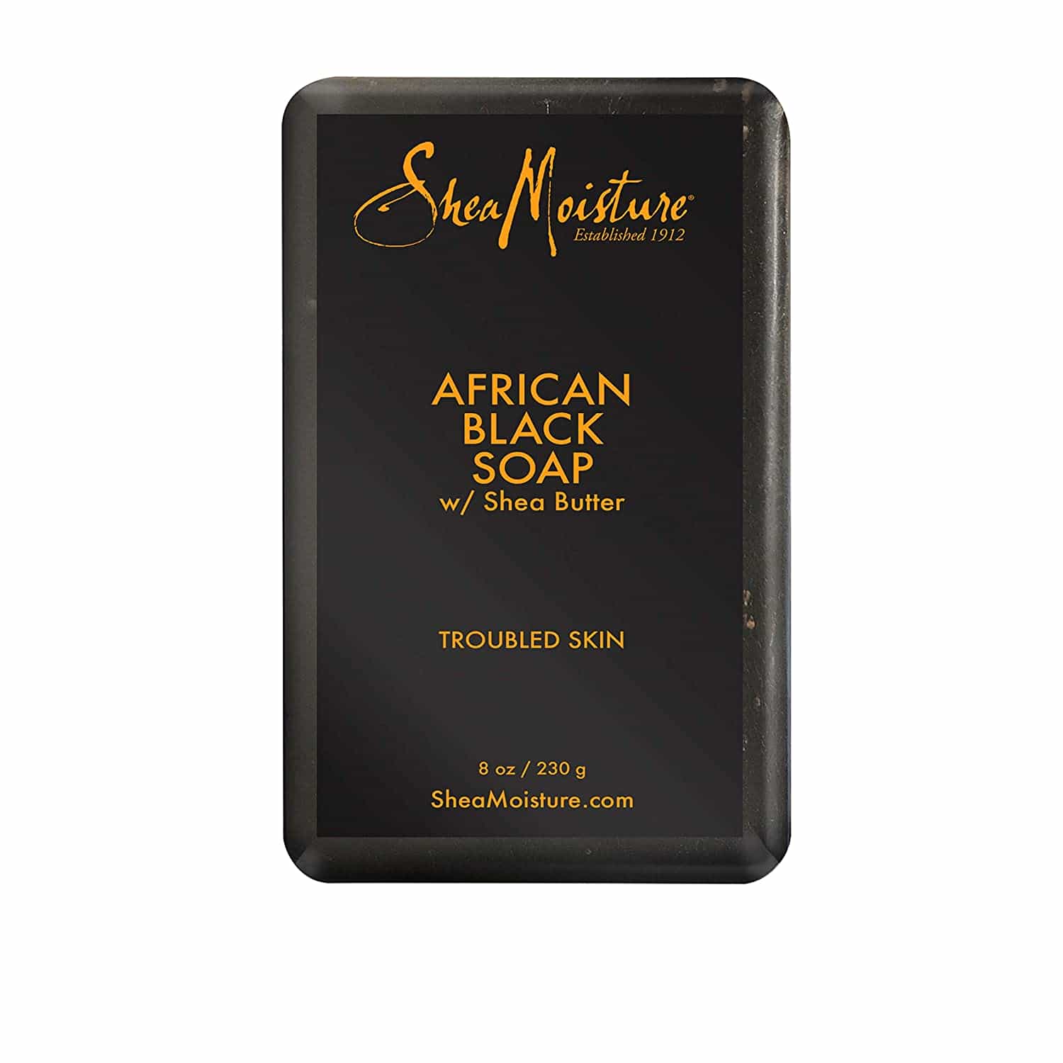Shea Moisture African Black Soap Bar 8 Oz. By Malik Beauty