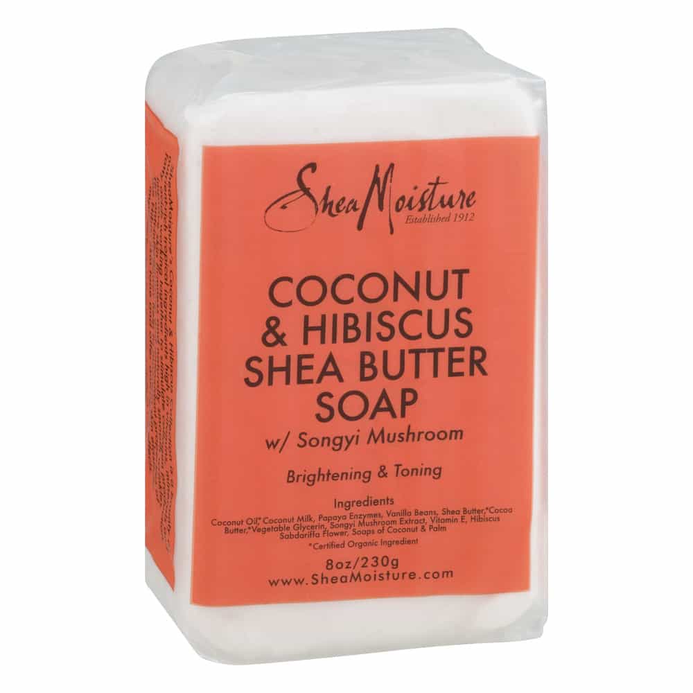 Shea Moisture Coco. & Hibiscus Shea Butter Soap 8 Oz By Malik Beauty