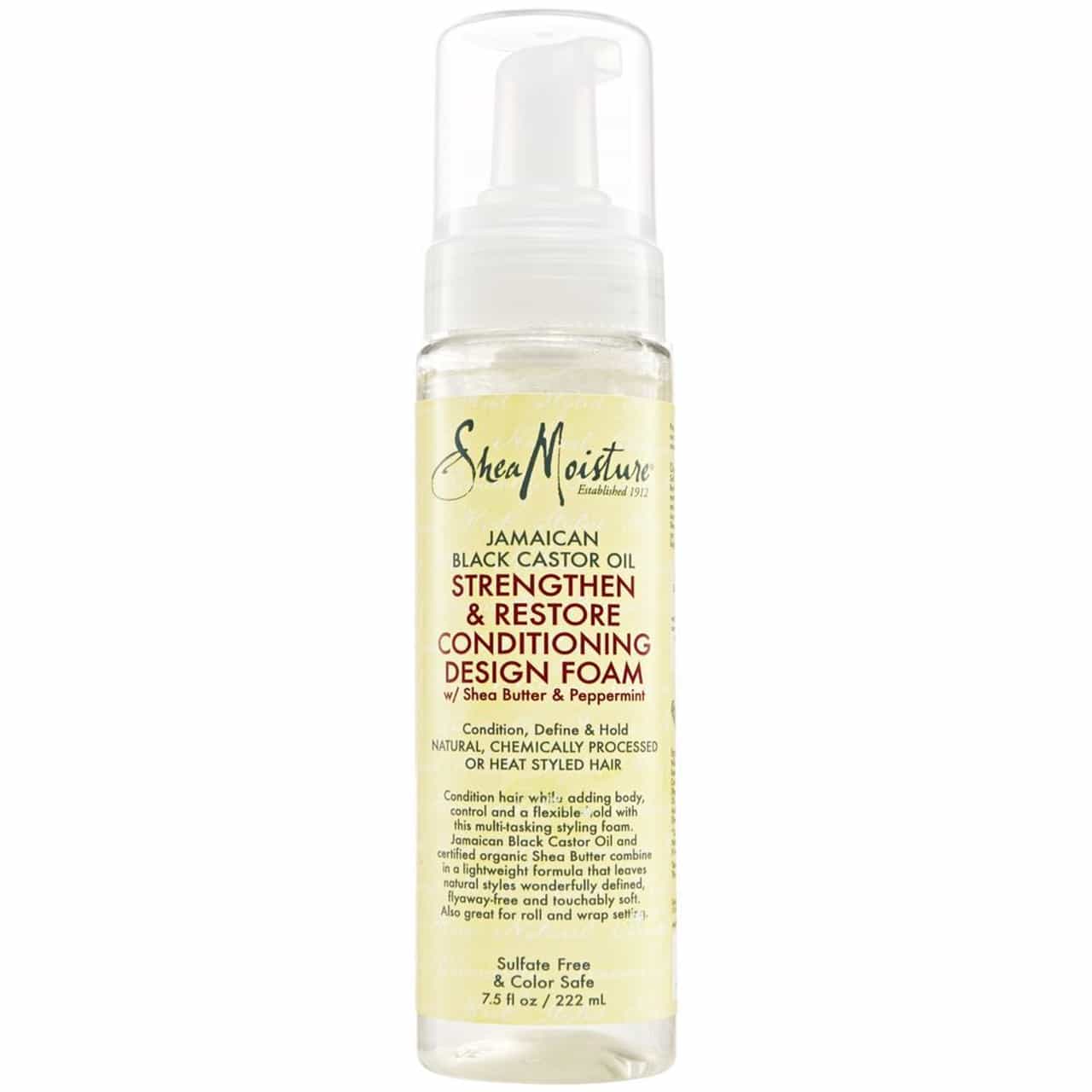 Shea Moisture JB Castor Oil Foam 8oz By Malik Beauty