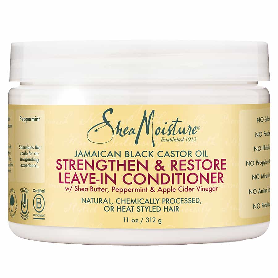 Shea Moisture JB Castor Oil Str. Gr& Rest. L-In Cond. 11 Oz By Malik Beauty